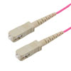 Picture of SC/UPC to SC/UPC 50/125 Multimode 40/100GB Simplex Fiber Patch Cable, Riser, OM4-1M