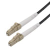 Picture of Fiber Optic Patch Cable LC/UPC to LC/UPC Simplex 50/125 OM5 MMF 3.0mm Black, (LSZH) w/ internal spiral armor, 15 meter