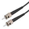 Picture of Fiber Optic Patch Cable ST/UPC to ST/UPC Simplex 50/125 OM5 MMF 3.0mm Black, (LSZH) w/ internal spiral armor, 10 meter