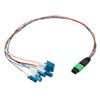 Picture of Fiber Optic Patch Assembly Single Mode OS2, 8 Fiber MPO (male) to LC/UPC 0.9mm PVC - 0.5M