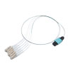 Picture of Fiber Optic Patch Assembly Multimode OM3, 6 Fiber MPO (male) to LC/PC 0.25mm Bare Fiber - 0.5M
