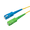 Picture of SC-APC to SC-UPC 9/125 Single mode Simplex Fiber Patch Cable, OS2, 3 Meter