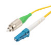 Picture of FC/APC to LC/UPC 9/125 Single Mode Simplex Fiber Patch Cable, LSZH, OS2, 1 Meter