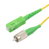 Picture of FC/APC to SC/APC 9/125 Single Mode Simplex Fiber Patch Cable, LSZH, OS2, 1 Meter