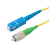 Picture of FC/APC to SC/UPC 9/125 Single Mode Simplex Fiber Patch Cable, LSZH, OS2, 1 Meter