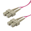 Picture of Fiber Optic Patch Cable SC to SC Duplex 50/125 multimode OM4 OFNP, 5 meter