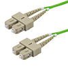 Picture of Fiber Optic Patch Cable SC to SC Duplex 50/125 multimode OM5 OFNP, 1 meter