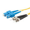 Picture of Fiber Optic Patch Cable SC to ST Duplex 9/125 single mode OS1 OFNP, 5 meter