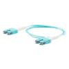 Picture of Fiber Optic Uniboot Patch Cable SC/UPC-SC/UPC Uniboot OM3 Multimode Fiber Riser Rated Jacket 5M