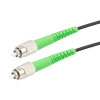 Picture of Fiber Optic Patch Cable FC/APC to FC/APC Duplex 9/125 SMF G.652.D 3.0mm Black, (LSZH) w/internal spiral armor, 10 meter