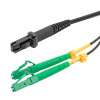 Picture of Fiber Optic Patch Cable LC/APC to MTRJ/UPC Duplex 9/125 SMF G.652.D 4.8mm LSZH w/internal spiral armor, 10 meter