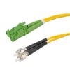 Picture of Fiber Optic Patch Cable SMA/APC-E2000/APC Duplex  9.25/125 OS1 Single Mode Fiber 3 mm PVC Jacket 1 m