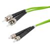 Picture of Fiber Optic Patch Cable SMA/PC-ST/PC Duplex 50/125 OM5 Multimode Fiber 3.0mm PVC Jacket 1 meter