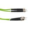 Picture of Fiber Optic Patch Cable SMA/PC-ST/PC Duplex 50/125 OM5 Multimode Fiber 3.0mm PVC Jacket 1 meter