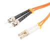 Picture of Fiber Optic Patch Cable ST/PC-LC/PC Duplex 100/140 Large Core Multimode Fiber 3.0mm PVC 5 m