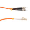 Picture of Fiber Optic Patch Cable ST/PC-LC/PC Duplex 100/140 Large Core Multimode Fiber 3.0mm PVC 5 m