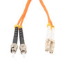 Picture of Fiber Optic Patch Cable ST/PC-LC/PC Duplex 100/140 Large Core Multimode Fiber 3.0mm PVC 5 m