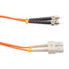 Picture of Fiber Optic Patch Cable ST/PC-SC/PC Duplex 100/140 Large Core Multimode Fiber 3.0mm PVC 5 m