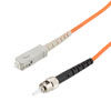 Picture of Fiber Optic Patch Cable ST/PC-SC/PC Simplex 100/140 Large Core Multimode Fiber 3.0mm PVC 5 m