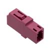 Picture of Fiber Optic Adapter, LC Simplex, low-profile, no flange, Heather Violet