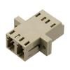Picture of Fiber Optic Adapter, LC Duplex, low-profile, with flange, Beige
