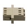 Picture of Fiber Optic Adapter, LC Duplex, low-profile, with flange, Beige