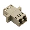 Picture of Fiber Optic Adapter, LC Duplex, low-profile, with flange, Beige