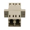 Picture of Fiber Optic Adapter, LC Duplex, low-profile, with flange, Beige