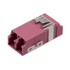 Picture of Fiber Coupler, LC/LC SlimLine Duplex, Translucent Internal Shutter, Vertical Spring, High Density Reduced Height, No Flange, Heather Violet