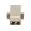 Picture of Fiber Optic Coupler, LC Duplex, MultiMode, SC Footprint, Flange, Beige