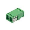 Picture of Fiber Optic Economy Coupler, LC/APC, duplex w/ SC footprint single mode, plastic body, PEI clip, ceramic sleeve, no flange