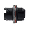 Picture of IP68 LC Hybrid Bulkhead Coupler/Adapter, Pin contacts, SMF or MM, with Dust Cap