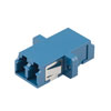 Picture of Fiber Optic Economy Coupler, LC, duplex w/ SC footprint single mode, plastic body, PEI clip, ceramic sleeve, w/ flange