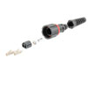 Picture of IP68 ODVA Compatible LC Duplex Connector, MM Duplex Beige, 7.0mm crimp sleeve, with Dust Cap
