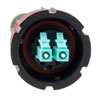 Picture of IP68 ODVA Compatible LC Duplex Connector, MM 10G Duplex Aqua, 4.8mm, no Dust Cap