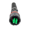 Picture of IP68 ODVA Compatible LC Duplex Connector, APC Duplex Green, 4.8mm crimp sleeve, no Dust Cap