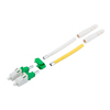 Picture of Fiber Connector, LC/APC Duplex, for 2.0mm SMF, Green, Long Boot