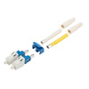 Picture of Fiber Connector, LC Duplex, for 2.0mm SMF, Blue, Long boot w/ Unibody Design