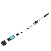 Picture of Fiber Connector, MPO Male, 12 Fiber, for 4.0mm MMF, Aqua, Short boot