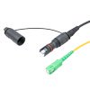 Picture of Fiber Optic Outdoor patch cable, Simplex SMF(G.657.A2), Mini-IP SC/APC to single SC/APC with 5.0mm LSZH jacket, 5M