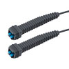 Picture of Fiber Optic Outdoor patch cable, Duplex SMF(G.652.D), NSN flexible boot LC/UPC to NSN flexible boot LC/UPC with 4.8mm LSZH jacket, 1M