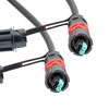 Picture of Fiber optic, IP68 Hybrid LC/UPC (2x 12AWG pin contacts) to IP68 Hybrid LC/UPC, OM3, 10.5mm LSZH, 30 meter cable assembly