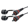 Picture of IP68 ODVA Compatible MPO APC male to IP68 ODVA Compatible MPO APC male, 12 fiber, SM OS2 5mm LSZH Outdoor rated, 10M cable assembly