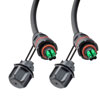 Picture of Fiber optic, IP68 Hybrid LC/APC (2x 12AWG pin contacts) to IP68 Hybrid LC/APC, single mode, 10.5mm LSZH, 20 meter cable assembly