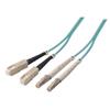 Picture of OM3 50/125, 10 Gig Multimode Fiber Cable, Dual SC / Dual LC, 1.0m