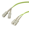 Picture of OM5 50/125 Multimode Fiber Cable, Dual SC / Dual SC, 10.0m with OFNR Zipcord Jacket