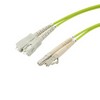 Picture of OM5 50/125 Multimode Fiber Cable, Dual SC / Dual LC, 5.0m with LSZH Zipcord Jacket