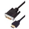 Picture of Premium DVI to HDMI Cable Assembly, HDMI-M/DVI-D Single Link-M 1.0M