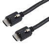 Picture of Ultra High Speed Locking HDMI Cable, Lock Male Top Screw to Lock Male Top Screw, Supports 8K Resolutions, HDR & VRR, Black, 1.0 Meter