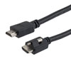 Picture of Ultra High Speed Locking HDMI Cable, Lock Male with Top Screw to Standard Male, Supports 8K Resolutions, HDR & VRR, Black, 1.0 Meter